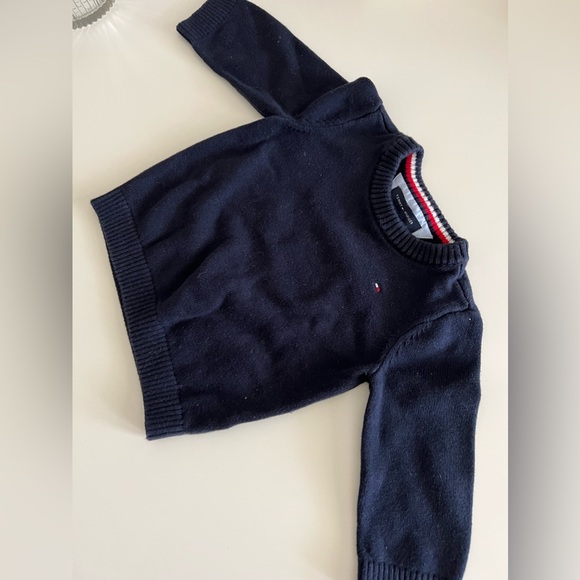 Tommy Hilfiger Crew Neck Sweater - Navy - Picture 3 of 6